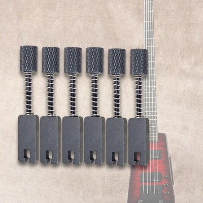 6 Stck. kopflose E-Gitarre Brücke Saitensättel Einsatz Blöcke präzise