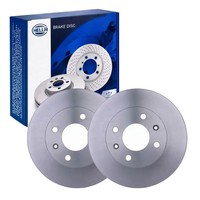2X Hella Pagid Bremsscheiben Ø241Mm Vorne Passend FüR Hyundai I10 Kia Picanto 54