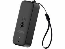 Capteur de température et d'humidité de l'air connecté - noir - Luminea