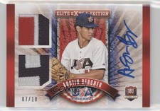 2015 Panini Elite Extra Edition USA Baseball 18U 7/10 Austin Bergner Auto 1cc7