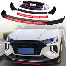 For Hyundai Tucson 2005-25 Gloss Front Bumper Lip Splitter Diffuser Red Chin Kit