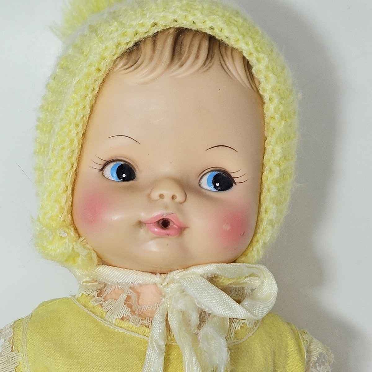 ビンテージホースマンドール Vintage HORSEMAN Baby Doll 12” Hard Plastic 1960s In Yellow 3