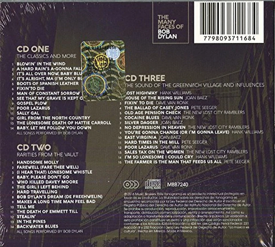 Bob Dylan–The Many Faces Of Bob Dylan 3 X CD Classic Albums - Image 2 of 2