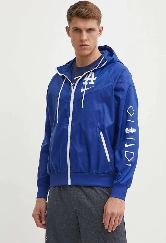 Jaqueta Nike Los Angeles Dodgers Windrunner zíper completo (média masculina) - Imagem 2 de 4