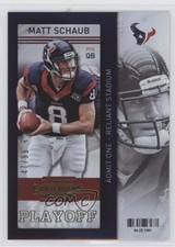 2013 Panini Contenders Playoff Ticket 47/99 Matt Schaub #92 0o9