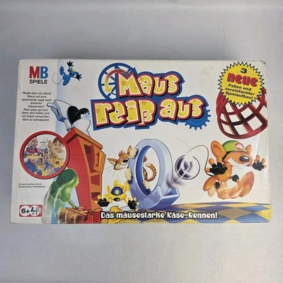 Maus reiß aus  - Das mäusestarke Käse-Rennen! MB Spiele 2004 Brettspiel Vintage  - Bild 1 von 4