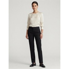 Gucci Black Straight Leg Dress Pants 44 IT NWT Cotton Blend Tailored Made Italy