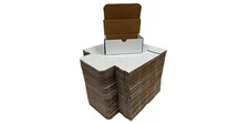 Uline 100 Count Crushproof 7x3x3in White Tuck Flap Mailer Box - ULINE-S-970
