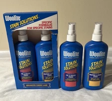 Vintage Woolite Stain Solutions Advanced Carpet Care Liquid Carper Cleaner 1997