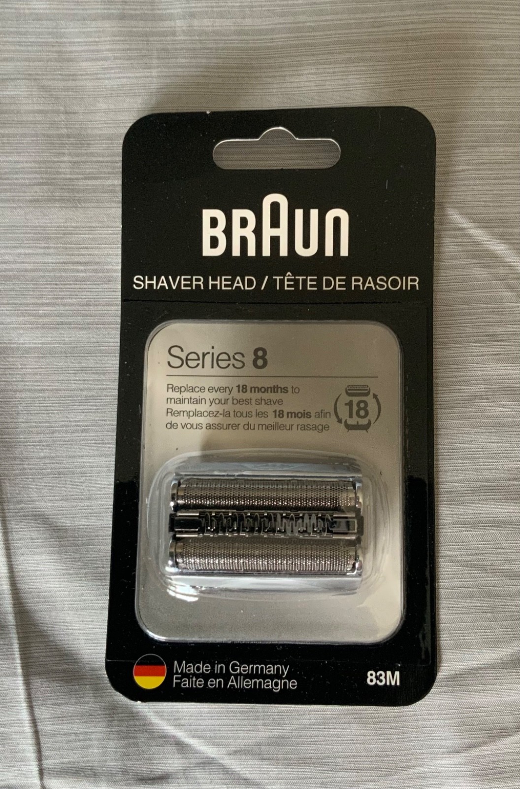BRAUN Series 8 83M Electric Shaver Head Replacement , Silver , New, FREE SHIP