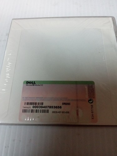 Factory Sealed Microsoft Works 9 Installations CD 9.0 Dell Software - Neu