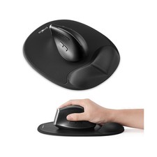 Ergonomic Mouse Pad with Skin-Friendly Lycra Memory Foam Wrist Rest, Easy-to-...