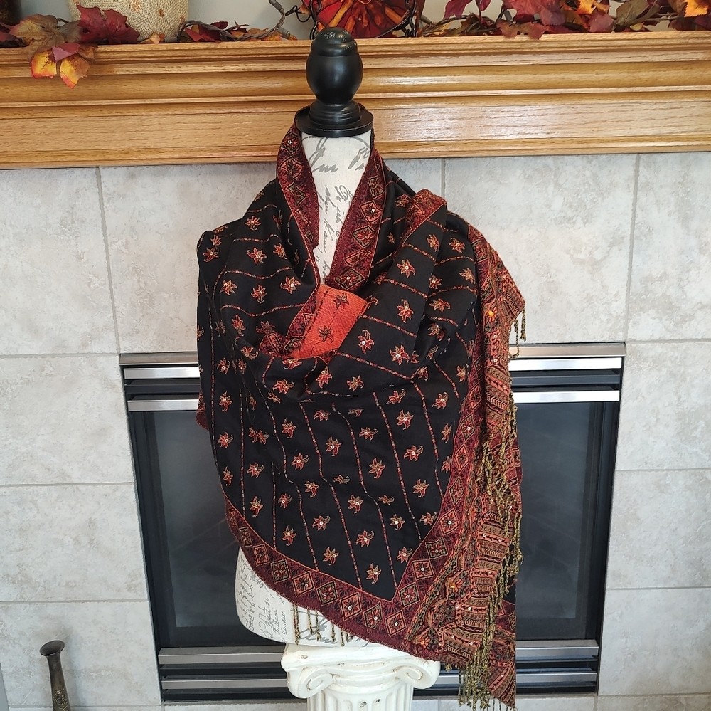 Fall Table Runner OR Pashmina Wrap! - image 6