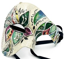 Phantom Mask Green Extended Masquerade Mardi Gras Music Score Costume