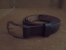 Vintage 1950s Hickok Men's Saddle Leather Belt Size 32 Thin 3/4 Rockabilly