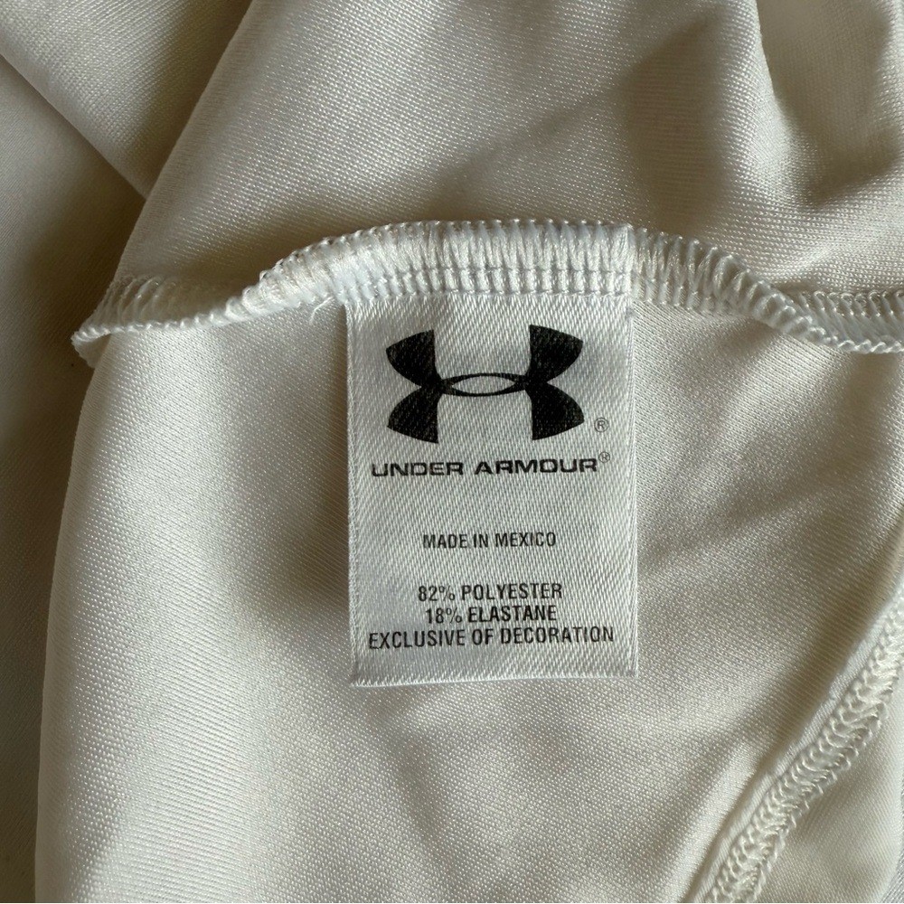 Under Armour | White Fitted Tank Top, Compression, Heat Gear, Women's L thumbnail 6