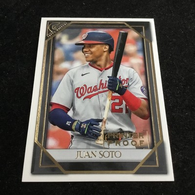 2021 Topps Gallery Printer Proof #175 Juan Soto Washington Nationals