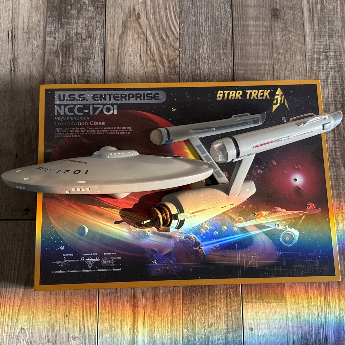 Star Trek U.S.S. Enterprise NCC-1701 50th Anniv Wall Sculpture 