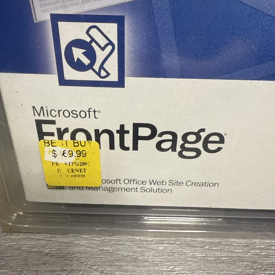 Microsoft FrontPage 2002 Full Version for Windows 98 392-01099 PC 0301 X06-22264 - Image 3 of 4
