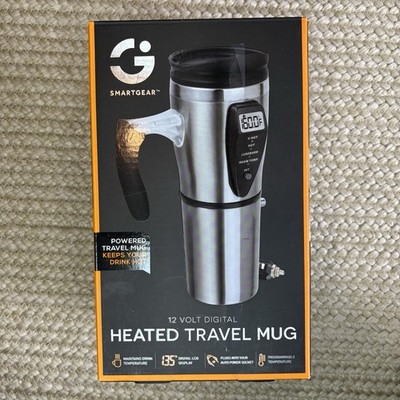 SMARTGEAR   12 VOLT (AUTO  plug)   DIGITAL HEATED TRAVEL MUG  New In Open Box