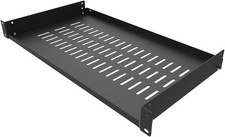1U Vented Cantilever Server Rack Mount Shelf 10" Depth
