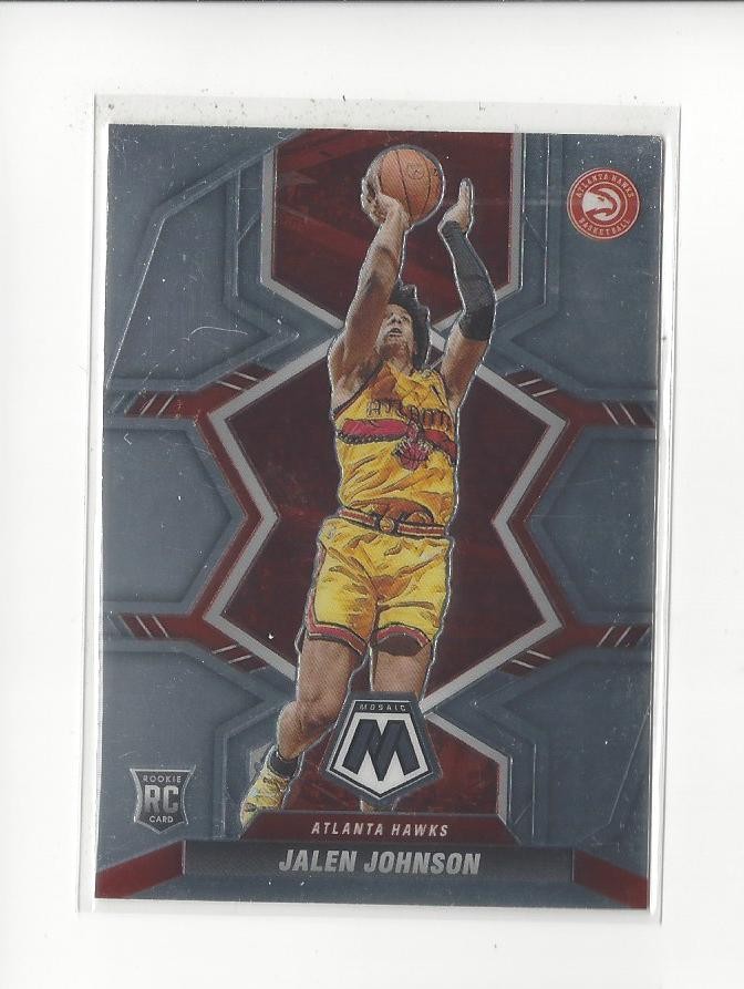 2021-22 Panini Mosaic #228 Jalen Johnson RC Rookie Hawks
