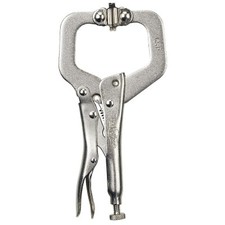 Locking C-Clamps with Swivel Pads, Jaw Opens to 2-1/8 in, 6 in Long Products