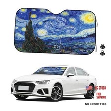Car Windshield Sunshade Foldable Starry Sky Front Window Sun Shade, 58.7" 31.5"