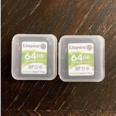 2 x Kingston 64GB SDXC Canvas Select Plus Class 10 Speicherkarte
