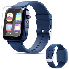 Smart Watch for Kids with 26 Puzzle Games, HD Touch Screen 12" x 24", Blue