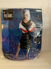 Disfraz Disney Villans Cruella De Vil Vestido Disfraz con Peluca, Talla L (12-14)