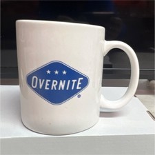 Overnite Collectible White Ceramic Mug with B...