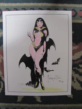 Frank Frazetta-Vampirella  Hand painted & signed  art print  w/ COA  # 45/50