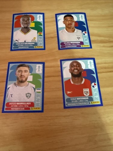 panini fifa world cup 2026 Blue Boarder Bulk Lot Of 4 Stickers