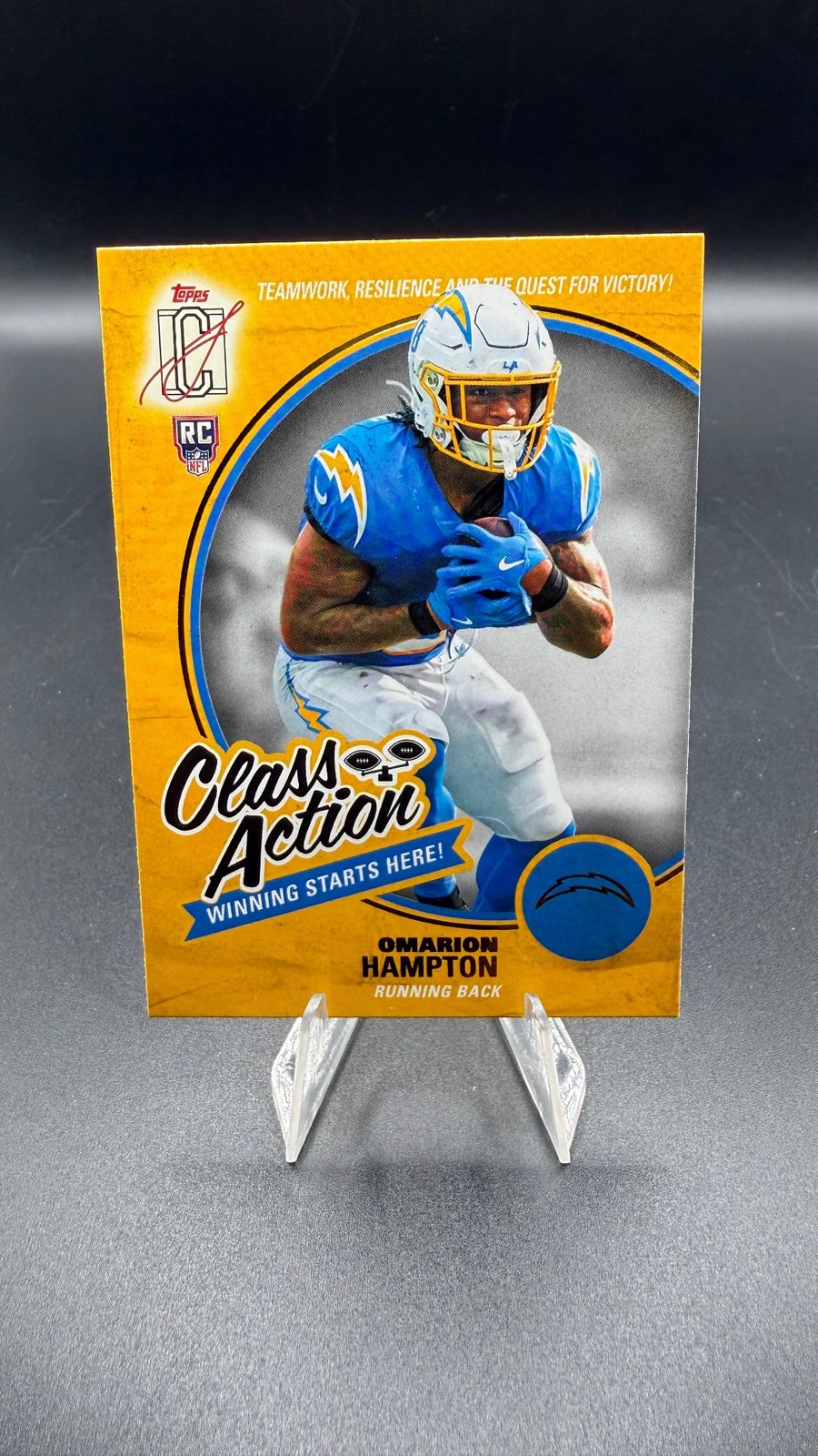2025 Topps Signature Class #CA-18 Omarion Hampton Class Action