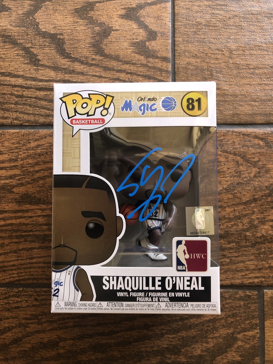 Shaquille O'Neal Signed Hardwood Classics Funko Pop #81 Beckett