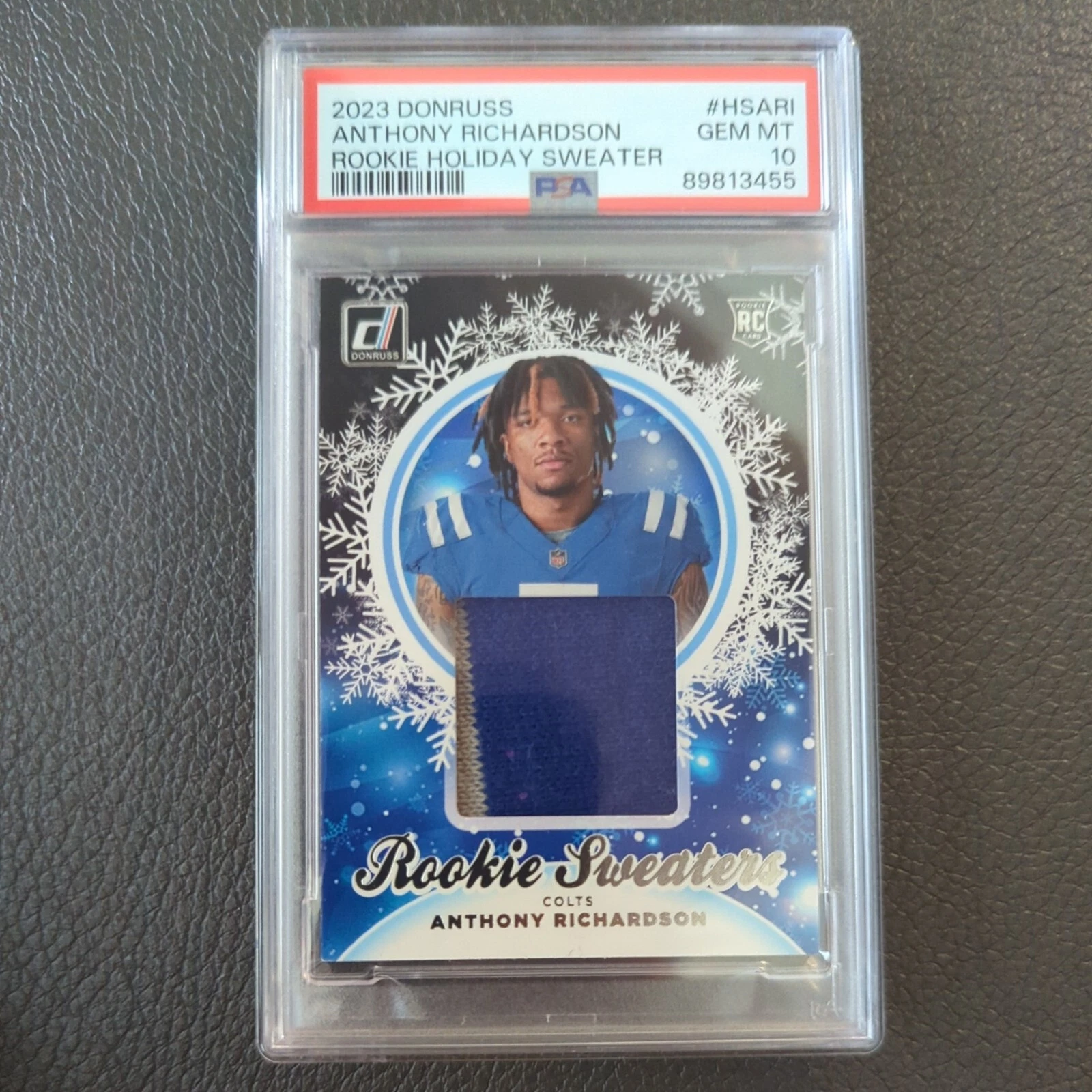 Anthony Richardson Donruss Rookie Holiday Sweater #HSARI Base