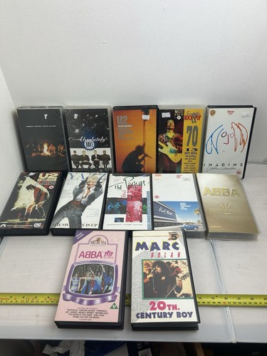 Bundle Of Music/Concert/Promo vhs Tapes