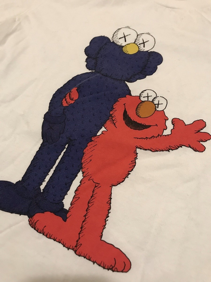Uniqlo x Kaws x Sesame Street Graphic Shirt Elmo Cookie Monster