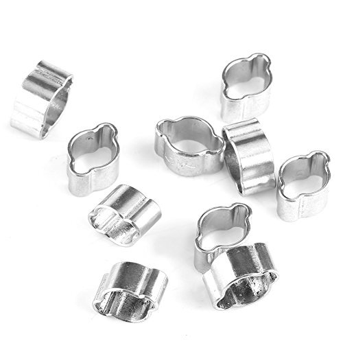 Fascette Stringitubo Morsetto 10 Pezzi Due Orecchio Fascette Ferro (l3z)