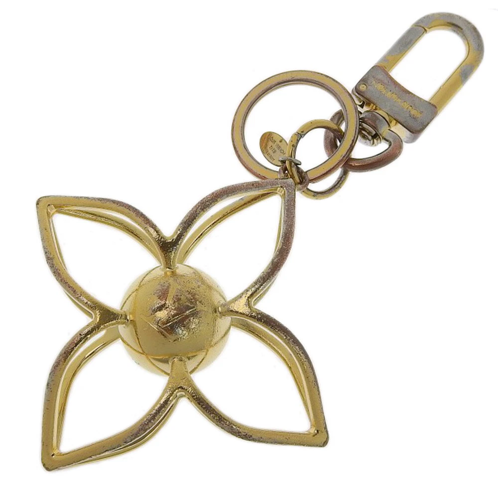 LOUIS VUITTON M61024 charm LV Sphere key ring Plated Gold unisex