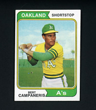 Bert Campaneris 1974 Topps - Oakland A's #155 NM