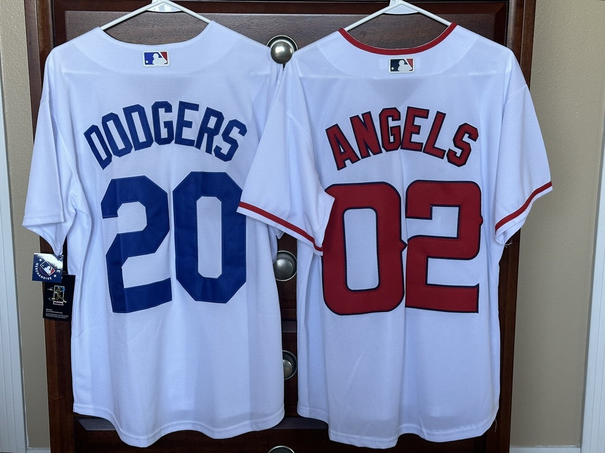 Los Angeles Dodgers & Angels Nike Home Team Jersey White med Los Angeles Dodgers & Angels Nike Home Team Jersey White med
