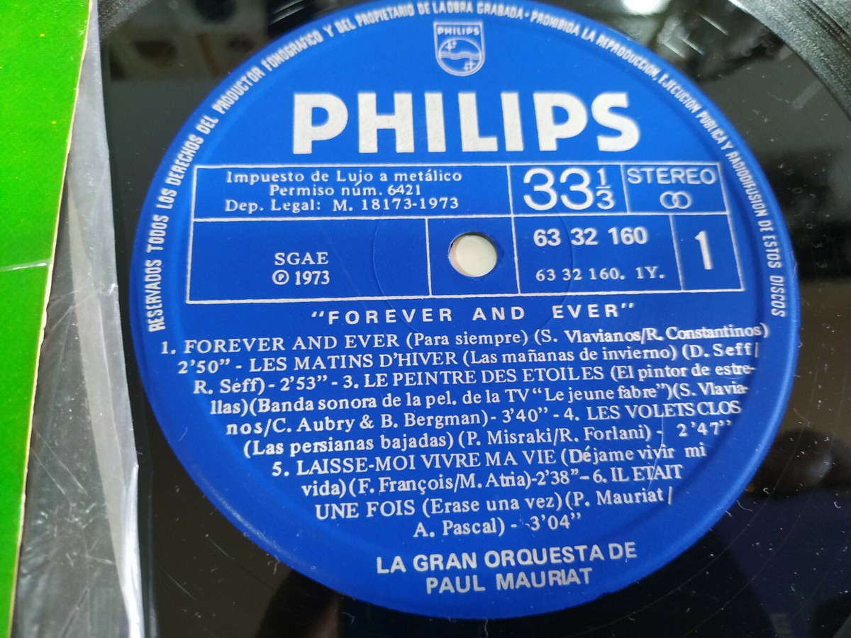 Paul Mauriat The Great orquesta Forever and Ever 1973 - LP vinyl