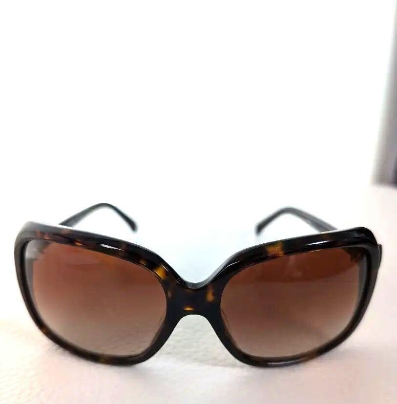 CHANEL 5171 Sunglasses Marble Dark Brown Frame Ribbon Coco Mark #1