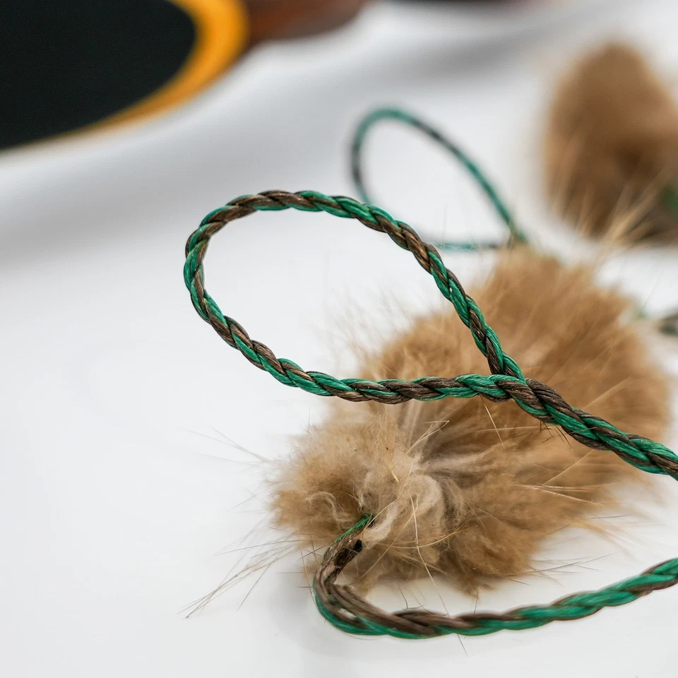 D97 Hunting Bowstring - Camo Flemish Twist with Beaver Silencers - Image 4 of 4