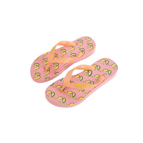 Sandalias informales antideslizantes Aerusi para mujer verano playa estampado aguacate tanga - Imagen 3 de 5
