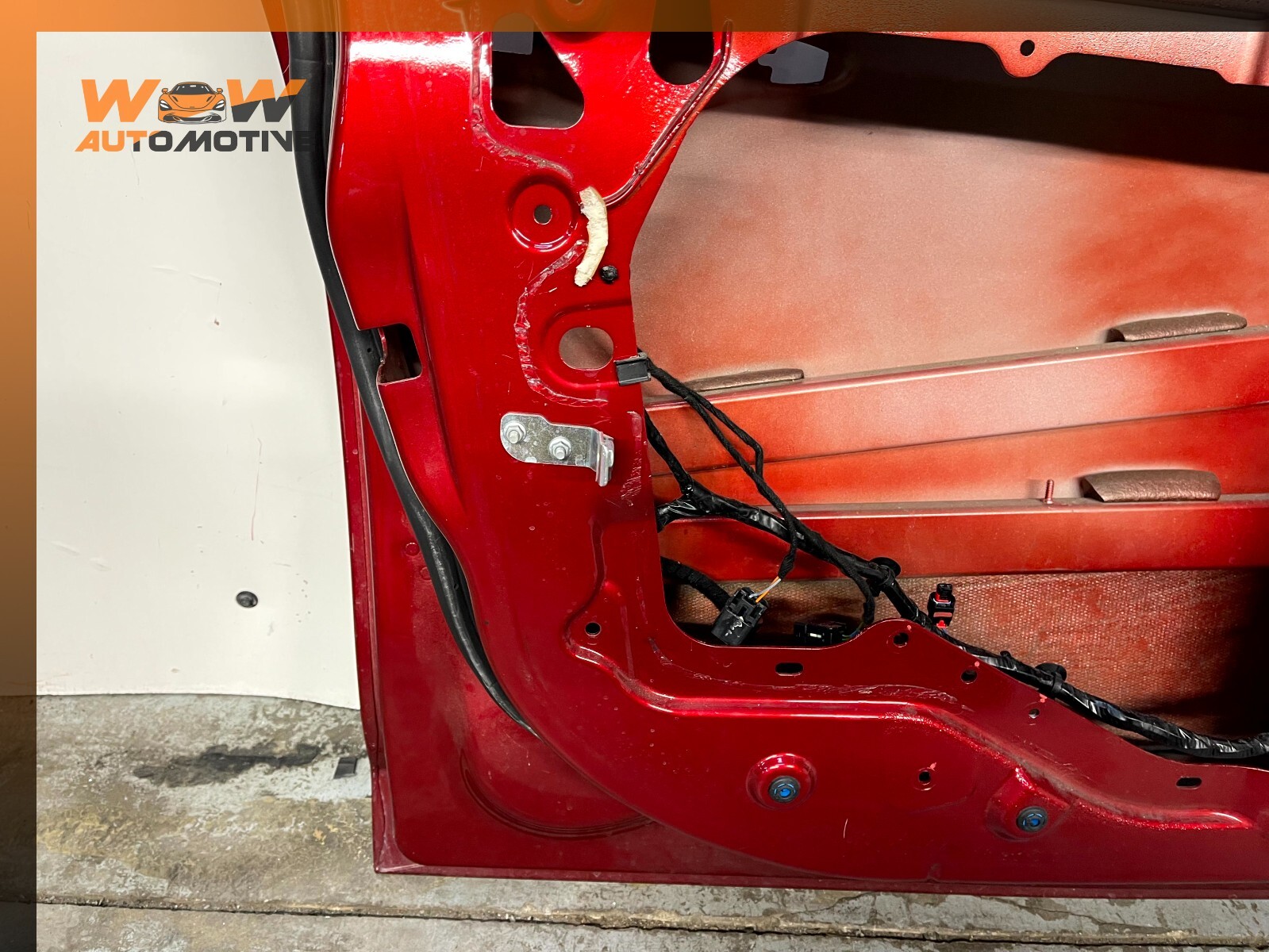 14-17 MASERATI GHIBLI FRONT LEFT DRIVER SIDE DOOR SHELL RED OEM