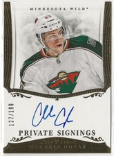 2013-14 Panini Private Signings #PSOY Charlie Coyle 127/199 RC Minnesota Wild