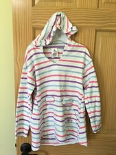 NWT Disney Store Mickey Mouse Stripe swim cover up Hooded Girls